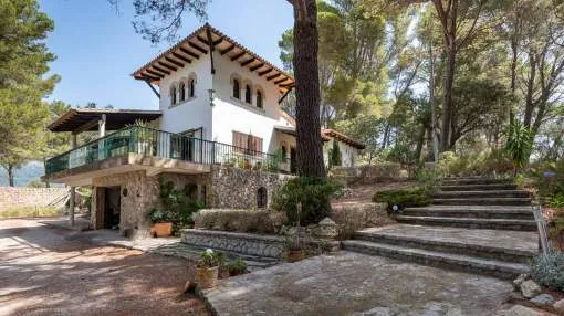 Charmante Villa inmitten eines privaten Grundstücks in den Hügeln von Galilea mit Panoramablick und in Gehweite zum Dorf