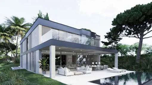 Neubauvilla im modernen Design am Königlichen Golfplatz von Bendinat