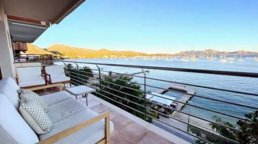 Wohnung in erster Linie mit atemberaubendem Meerblick in Puerto Pollensa