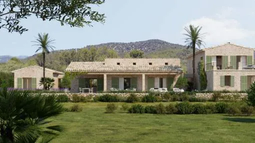 Nueva villa de estilo mediterráneo en un paisaje idílico cerca de Binissalem