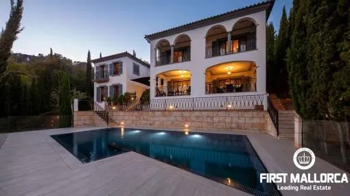 Mediterrane Villa in den exklusiven Anchorage Hills von Bendinat mit herrlichem Blick