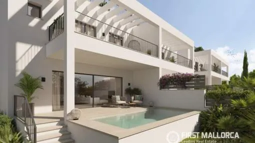 Reihenhaus im Bau mit privatem Pool in Marratxí kaufen