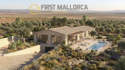 Ruhige landfinca in llubí umgeben von natur