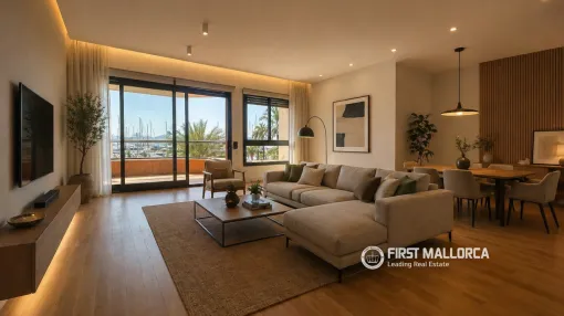 Exklusive Luxuswohnung in erster Meereslinie am Paseo Marítimo mit Terrasse und Panoramablick auf das Meer