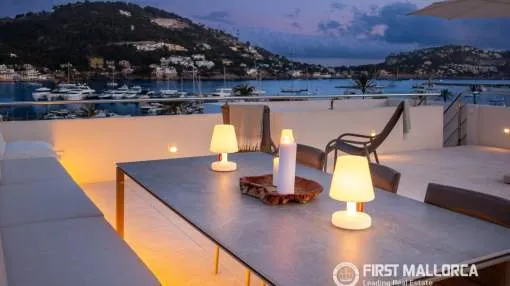 Exklusives Penthouse mit privater Dachterrasse und spektakulärem Blick über Puerto de Andratx