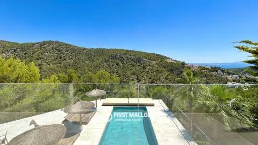 Private Luxusvilla mit Pool und Panoramablick in Costa d’en Blanes