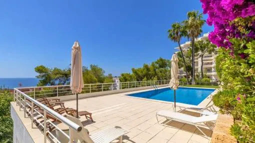 Exklusives Penthouse in Sant Agustín – Dachterrasse und Panoramablick auf das Meer