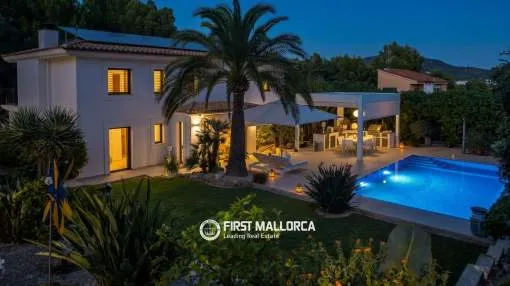 Elegante renovierte Villa mit Gästeapartment und schönem Garten in Santa Ponsa