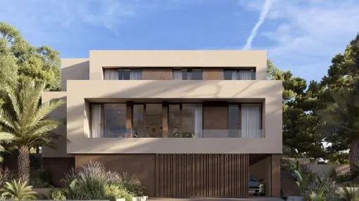 Moderne Designvilla mit stilvollem Outdoor-Bereich