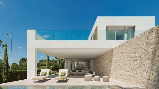 Neubauvilla mit elegantem hochwertigem Interieur in Toplage