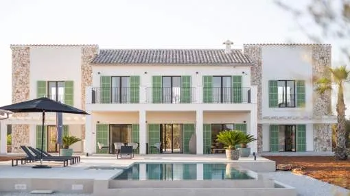 Neubau-Finca in Santanyí mit moderner Innenarchitektur und gehobener Ausstattung